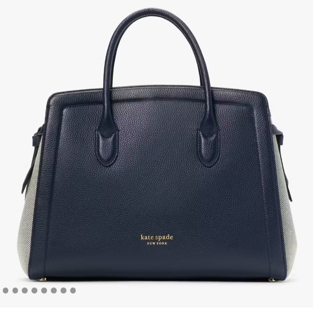 Kate Spade Satchel Knott Colorblock Blazer Blue Large